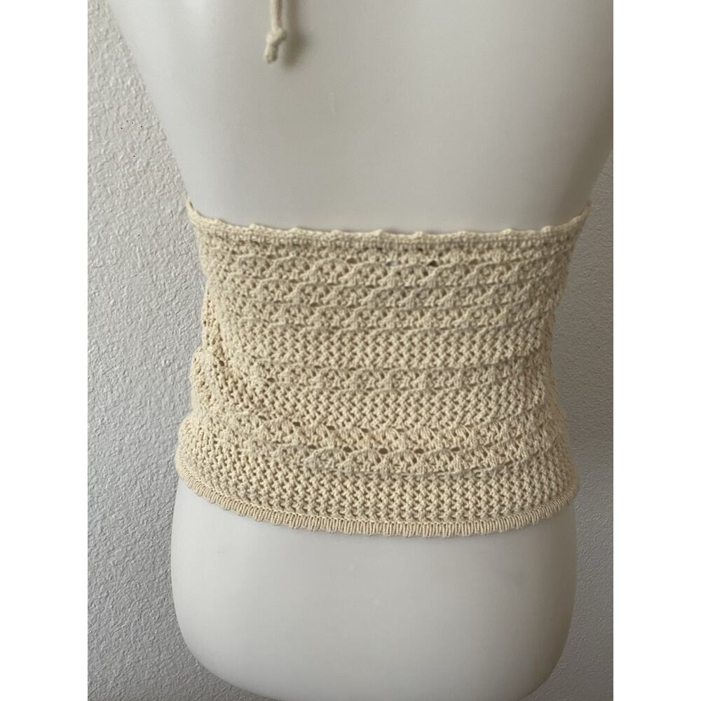 House of Harlow 1960 Halter Tank Top Pullover Stretch Knit - Picture 7 of 10